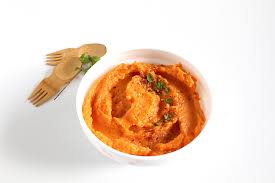 地瓜粥、滷蛋與燙青菜